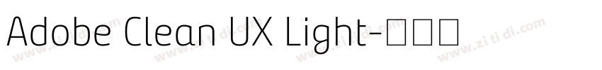 Adobe Clean UX Light字体转换